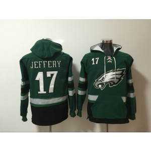 Nike Eagles 17 Alshon Jeffery Green Hoodie Sweatshirt