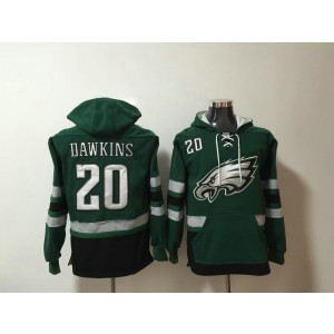 Nike Eagles 20 Brian Dawkins Green Hoodie Sweatshirt