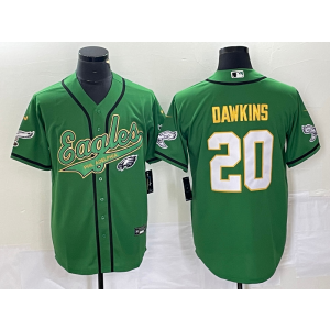 Nike Eagles 20 Brian Dawkins Green Yellow Baseball Vapor Limited Men Jersey Nike Eagles 20 Brian Dawkins Green Yellow Baseball Vapor Limited Men Jersey