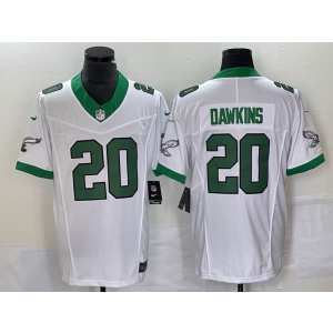 Nike Eagles 20 Brian Dawkins White 2023 F.U.S.E Vapor Limited Men Jersey Nike Eagles 20 Brian Dawkins White 2023 F.U.S.E Vapor Limited Men Jersey