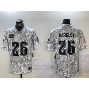 Nike Eagles 26 Saquon Barkley Arctic Camo 2024 F.U.S.E. Salute to Service Limited Men Jersey Nike Eagles 26 Saquon Barkley Arctic Camo 2024 F.U.S.E. Salute to Service Limited Men Jersey