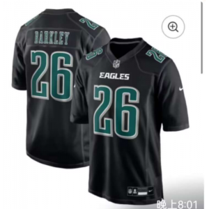 Nike Eagles 26 Saquon Barkley Black Vapor Limited Men Jersey Nike Eagles 26 Saquon Barkley Black Vapor Limited Men Jersey