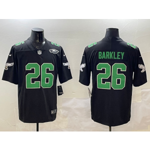 Nike Eagles 26 Saquon Barkley Black Vapor Limited Men Jersey Nike Eagles 26 Saquon Barkley Black Vapor Limited Men Jersey