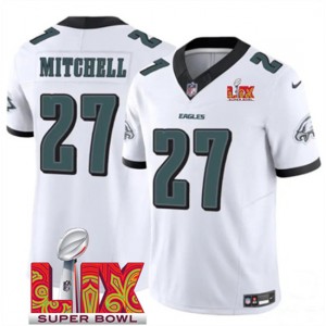 Nike Eagles 27 Quinyon Mitchell White 2025 Super Bowl LIX F.U.S.E. Vapor Limited Men Jersey Nike Eagles 27 Quinyon Mitchell White 2025 Super Bowl LIX F.U.S.E. Vapor Limited Men Jersey