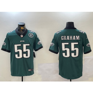 Nike Eagles 55 Brandon Graham Green Team Logo Vapor Limited Men Jersey Nike Eagles 55 Brandon Graham Green Team Logo Vapor Limited Men Jersey