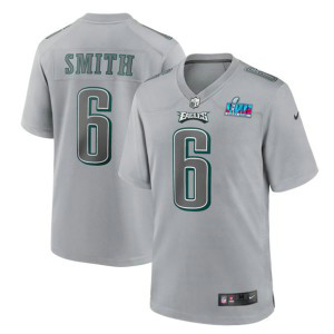Nike Eagles 6 DeVonta Smith Gray 2023 Super Bowl LVII Vapor Limited Men Jersey Nike Eagles 6 DeVonta Smith Gray 2023 Super Bowl LVII Vapor Limited Men Jersey