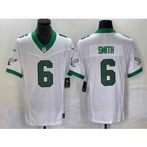 Nike Eagles 6 DeVonta Smith White 2023 F.U.S.E Vapor Limited Men Jersey Nike Eagles 6 DeVonta Smith White 2023 F.U.S.E Vapor Limited Men Jersey