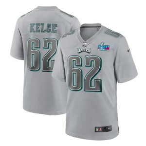 Nike Eagles 62 Jason Kelce Gray 2023 Super Bowl LVII Vapor Limited Men Jersey Nike Eagles 62 Jason Kelce Gray 2023 Super Bowl LVII Vapor Limited Men Jersey