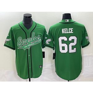 Nike Eagles 62 Jason Kelce Green Baseball Vapor Limited Men Jersey Nike Eagles 62 Jason Kelce Green Baseball Vapor Limited Men Jersey