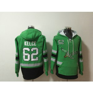 Nike Eagles 62 Jason Kelce Kelly Green Hoodie Sweatshirt 1