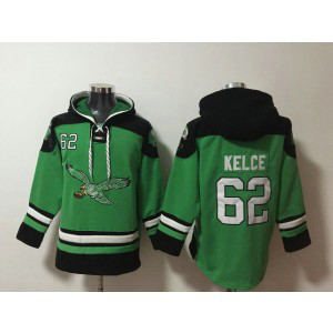 Nike Eagles 62 Jason Kelce Kelly Green Hoodie Sweatshirt