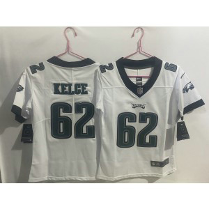 Nike Eagles 62 Jason Kelce White Vapor Limited Youth Jersey