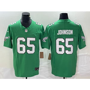 Nike Eagles 65 Lane Johnson Kelly Green 2023 F.U.S.E Vapor Limited Men Jersey Nike Eagles 65 Lane Johnson Kelly Green 2023 F.U.S.E Vapor Limited Men Jersey