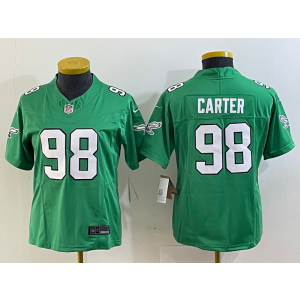 Nike Eagles 98 Carter Green 2023 F.U.S.E Vapor Limited Women Jersey