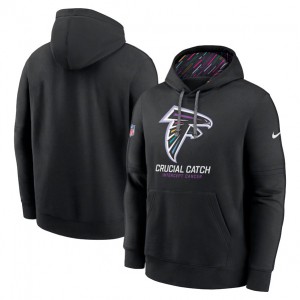 Nike Falcons Black 2024 Crucial Catch Club Pullover Hoodie
