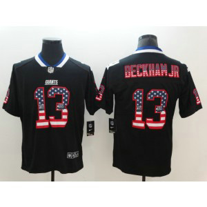 Nike Giants 13 Odell Beckham Jr. Black USA Flag Fashion Limited Men Jersey Nike Giants 13 Odell Beckham Jr. Black USA Flag Fashion Limited Men Jersey