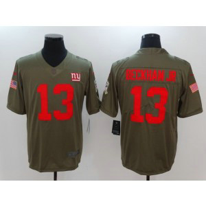 Nike Giants 13 Odell Beckham Jr. Olive 2017 Salute To Service Limited Men Jersey