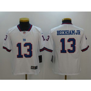Nike Giants 13 Odell Beckham Jr White Color Rush Youth Limited Jersey