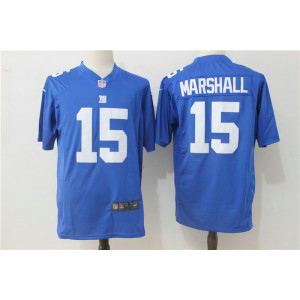 Nike Giants 15 Brandon Marshall Blue Game Jersey Nike Giants 15 Brandon Marshall Blue Game Jersey