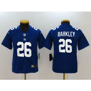 Nike Giants 26 Saquon Barkley Royal Vapor Untouchable Limited Youth Jersey