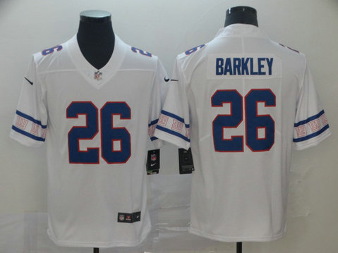 Nike Giants 26 Saquon Barkley White Team Logos Fashion Vapor Limited Jersey Nike Giants 26 Saquon Barkley White Team Logos Fashion Vapor Limited Jersey
