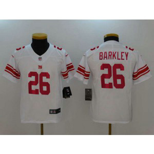 Nike Giants 26 Saquon Barkley White Vapor Untouchable Limited Youth Jersey