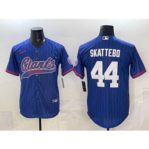 Nike Giants 44 Skattebo Blue Baseball Vapor Limited Men Jersey 1