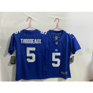 Nike Giants 5 Kayvon Thibodeaux Blue Vapor Limited Youth Jersey