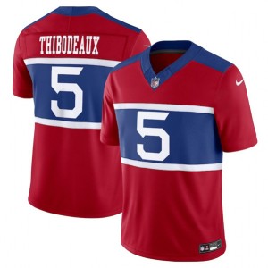 Nike Giants 5 Kayvon Thibodeaux Red 2024 F.U.S.E. Vapor Limited Men Jersey