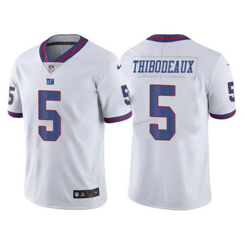 Nike Giants 5 Kayvon Thibodeaux White 2022 NFL Draft Color Rush Limited Jersey