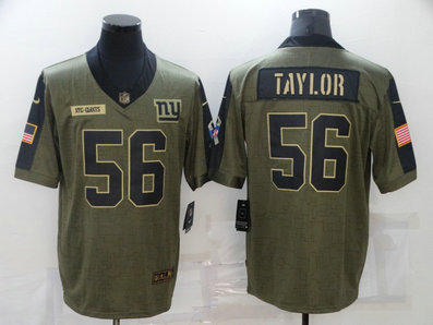 Nike Giants 56 Lawrence Taylor Olive 2021 Salute To Service Limited Jersey Nike Giants 56 Lawrence Taylor Olive 2021 Salute To Service Limited Jersey