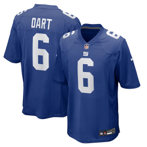 Nike Giants 6 Jaxson Dart Royal 2025 Draft Vapor Limited Men Jersey