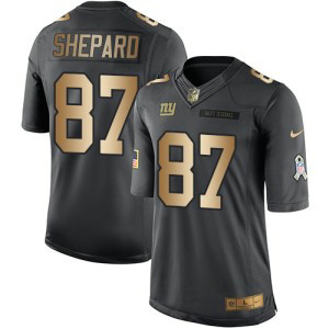 Nike Giants 87 Sterling Shepard Anthracite Gold Salute to Service Limited Men Jersey Nike Giants 87 Sterling Shepard Anthracite Gold Salute to Service Limited Men Jersey