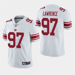 Nike Giants 97 Dexter Lawrence White 2019 NFL Draft Vapor Untouchable Limited Men Jersey