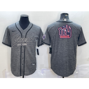 Nike Giants Blank Grey Vapor Baseball Logo Limited Men Jersey