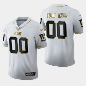 Nike Giants Customized White 100th Season Vapor Untouchable Limited Jersey