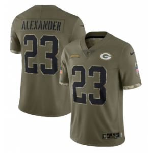 Nike Green Bay Packers 23 Jaire Alexander Olive 2022 Salute To Service Limited Men Jersey Nike Green Bay Packers 23 Jaire Alexander Olive 2022 Salute To Service Limited Men Jersey