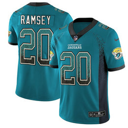 Nike Jacksonville Jaguars #20 Jalen Ramsey Teal Team Color Men's Stitched NFL Limited Rush Drift Fashion Jersey Nike Jacksonville Jaguars #20 Jalen Ramsey Teal Team Color Men's Stitched NFL Limited Rush Drift Fashion Jersey