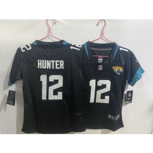 Nike Jaguars 12 Travis Hunter Black Vapor Limited Youth Jersey