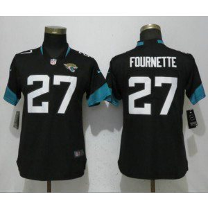 Nike Jaguars 27 Leonard Fournette Black 2018 Vapor Untouchable Limited Player Women Jersey