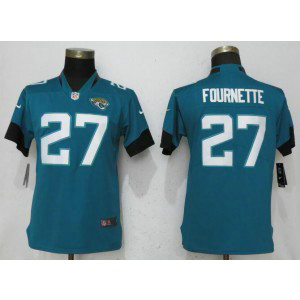 Nike Jaguars 27 Leonard Fournette Teal 2018 Vapor Untouchable Limited Women Jersey