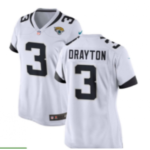 Nike Jaguars 3 Drayton White Vapor Limited Women Jersey