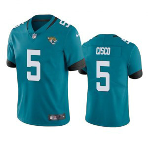 Nike Jaguars 5 Andre Cisco Teal Vapor Untouchable Limited Men Jersey