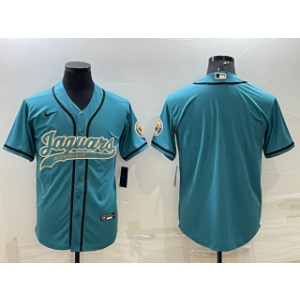 Nike Jaguars Blank Teal With Patch Vapor Baseball Limited Men Jersey Nike Jaguars Blank Teal With Patch Vapor Baseball Limited Men Jersey