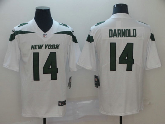 Nike Jets 14 Sam Darnold White New 2019 Vapor Untouchable Limited Jersey Nike Jets 14 Sam Darnold White New 2019 Vapor Untouchable Limited Jersey
