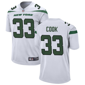 Nike Jets 33 Dalvin Cook White Vapor Untouchable Limited Men Jersey
