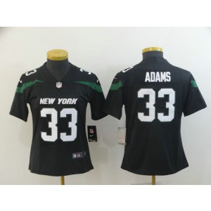Nike Jets 33 Jamal Adams Black New 2019 Vapor Untouchable Limited Women Jersey