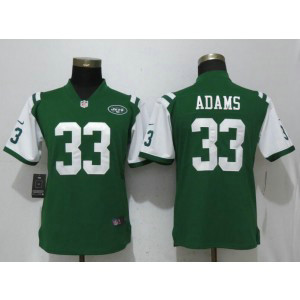Nike Jets 33 Jamal Adams Green Vapor Untouchable Limited Women Jersey