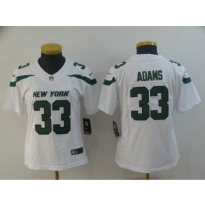 Nike Jets 33 Jamal Adams White New 2019 Vapor Untouchable Limited Women Jersey