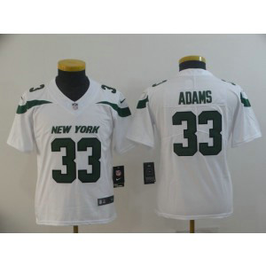 Nike Jets 33 Jamal Adams White New 2019 Vapor Untouchable Limited Youth Jersey